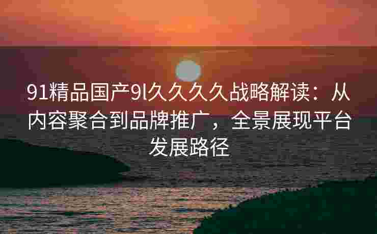 91精品国产9l久久久久战略解读：从内容聚合到品牌推广，全景展现平台发展路径